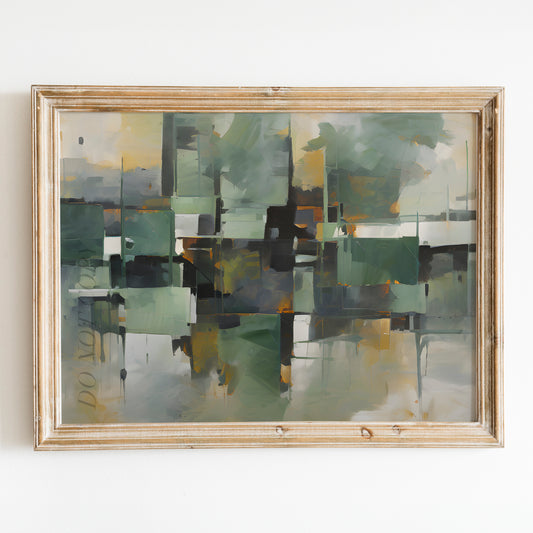 Green Pastures Abstract