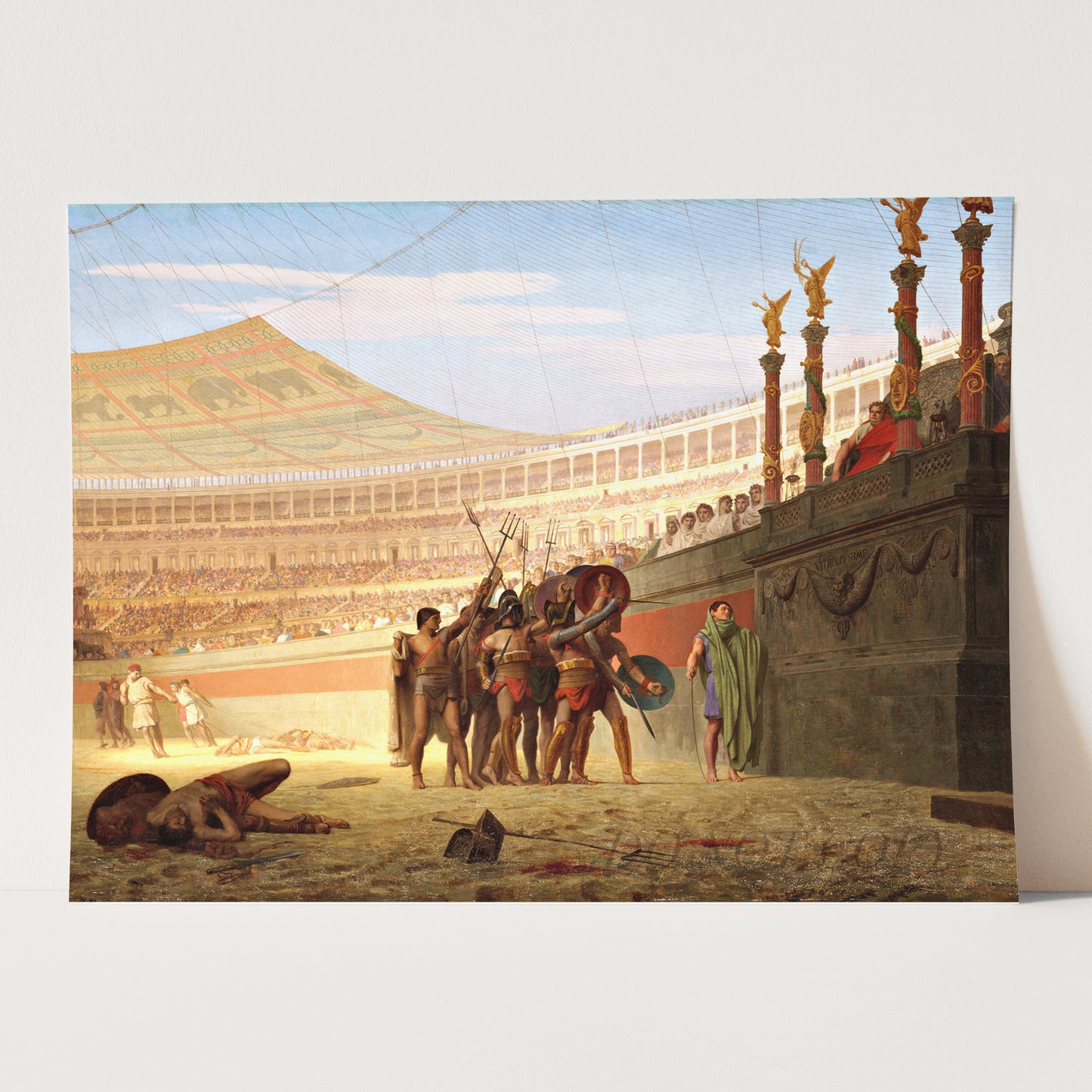 Hail, Cesar, Those Who Will Die Salute You by Jean-Léon Gérôme, 1859