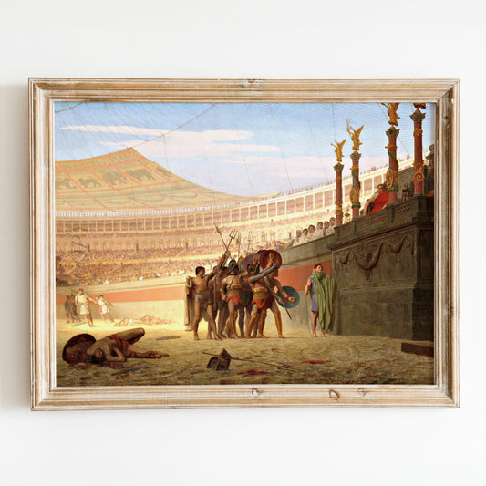 Hail, Cesar, Those Who Will Die Salute You by Jean-Léon Gérôme, 1859