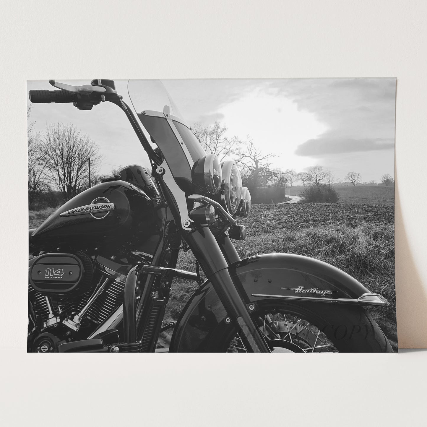 Harley Davidson Sunset