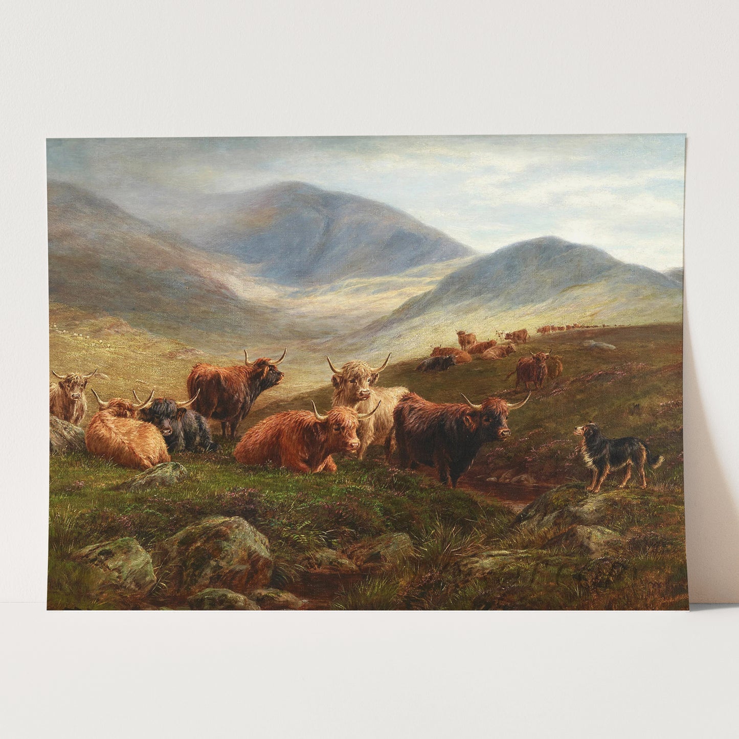 Highland Cattle - Victorian Country Landscape