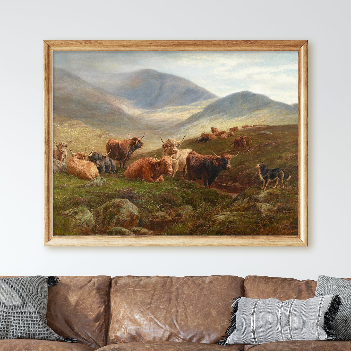 Highland Cattle - Victorian Country Landscape