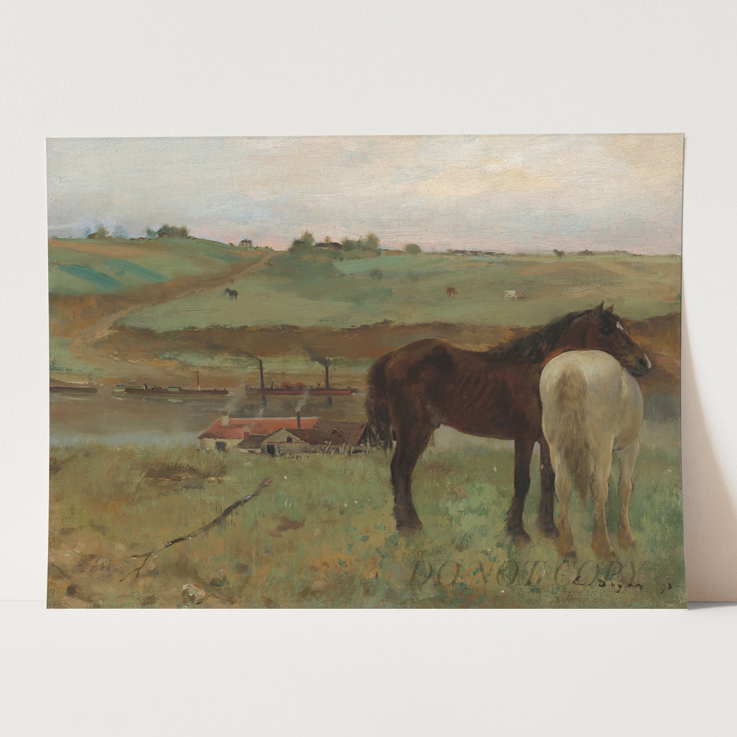 Horse In A Meadow (1871) by Edgar Degas