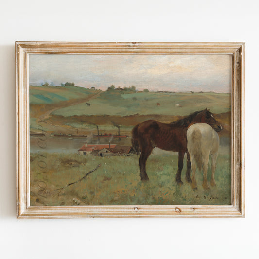 Horse In A Meadow (1871) by Edgar Degas