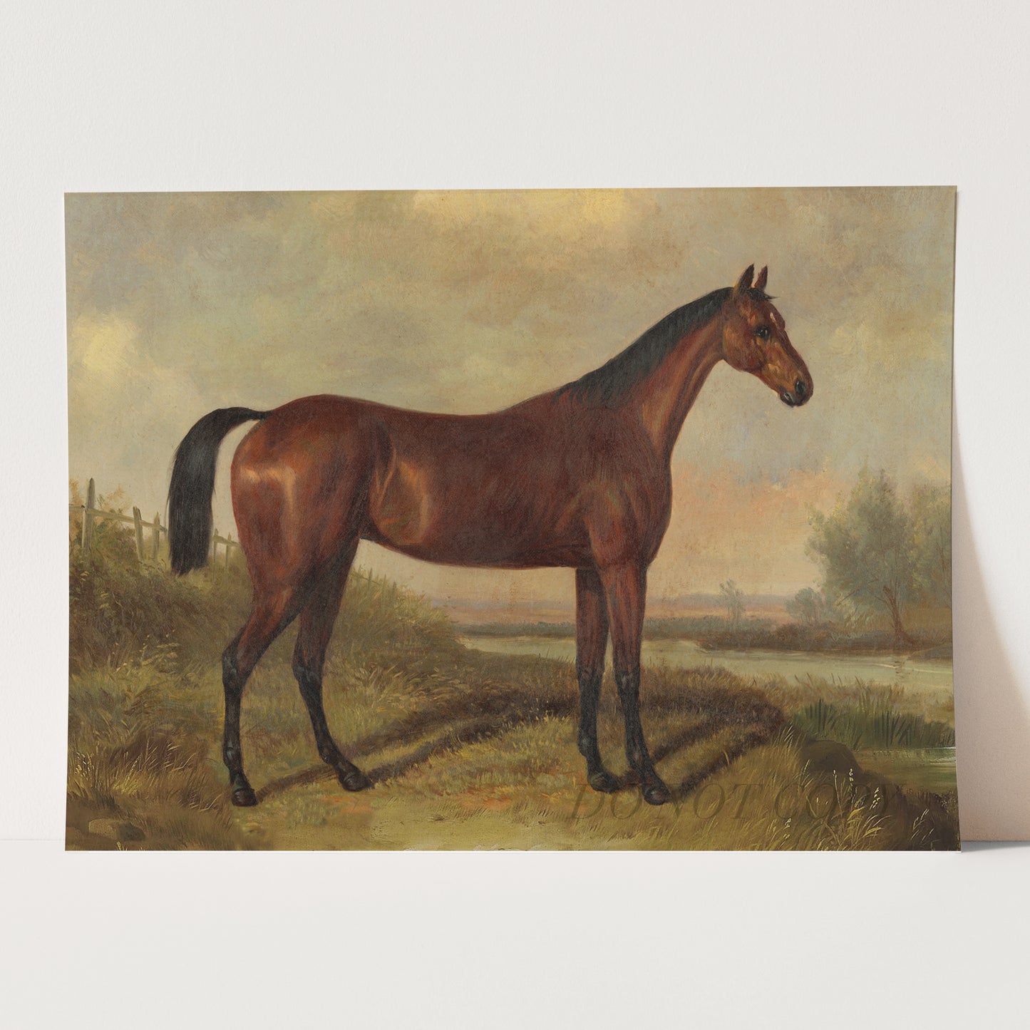 Hunter In A Landscape After William Barraud