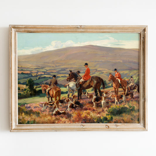 Huntsmen And Hounds On A Heather Moor