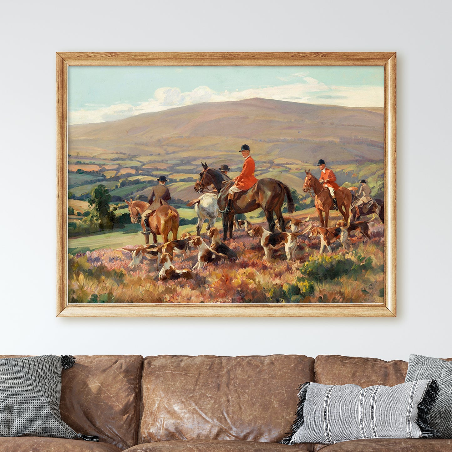 Huntsmen And Hounds On A Heather Moor