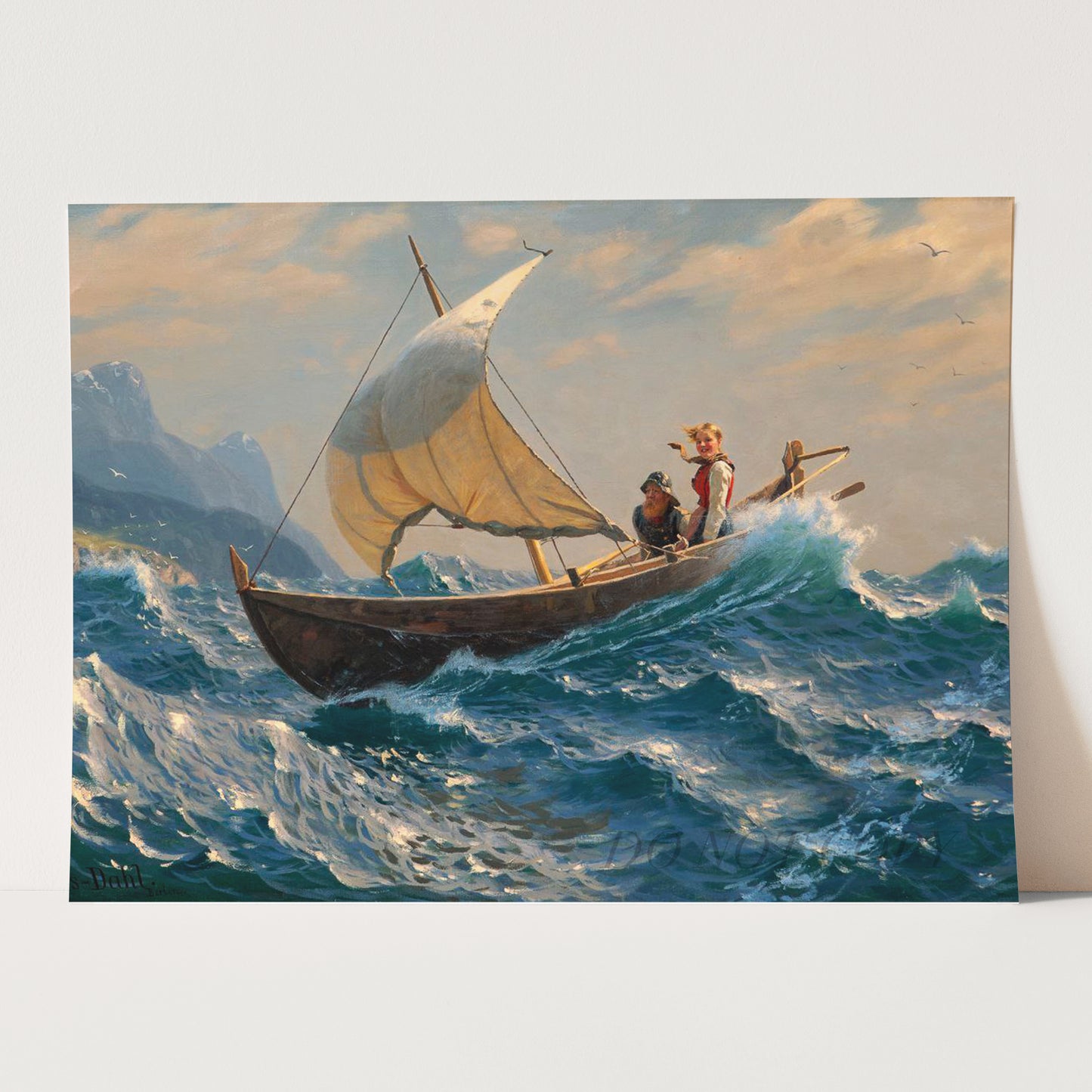In The Middle Of The Fjord (1900) by Hans Dahl