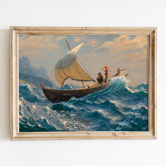 In The Middle Of The Fjord (1900) by Hans Dahl