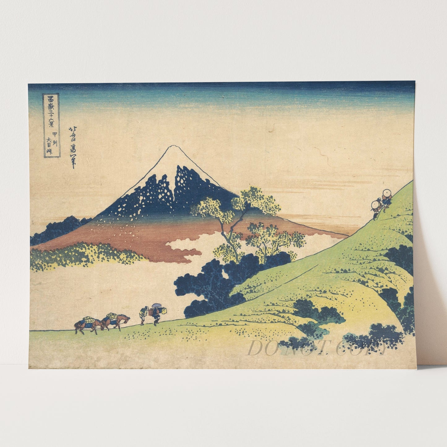 Inume Pass In The Kai Province by Katsushika Hokusai