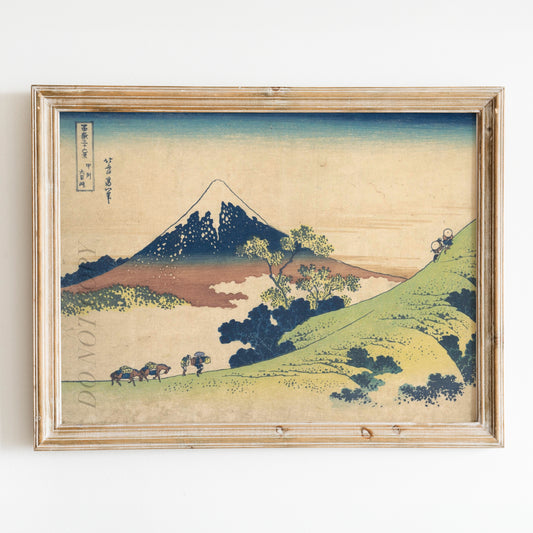 Inume Pass In The Kai Province by Katsushika Hokusai