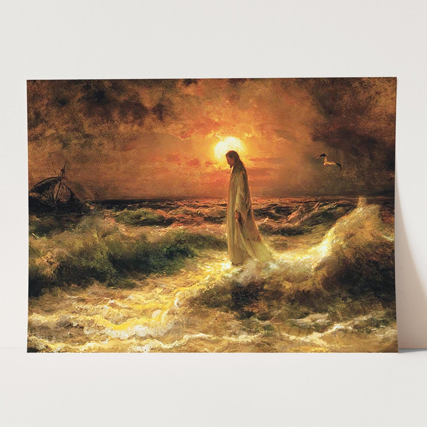 Jesus Christ Walking On Water