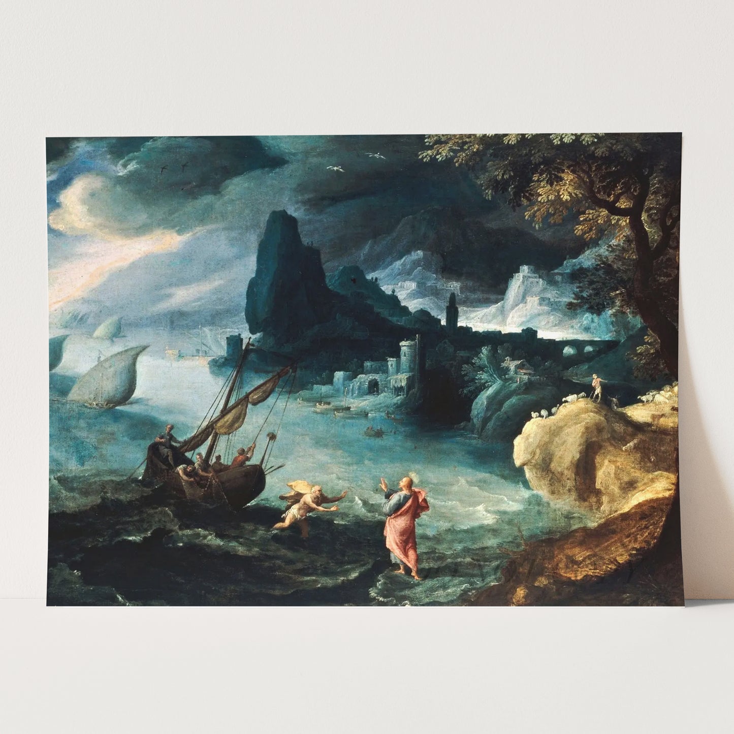 Jesus Walking on the Sea of Galilee (1590s) by Paul Bril