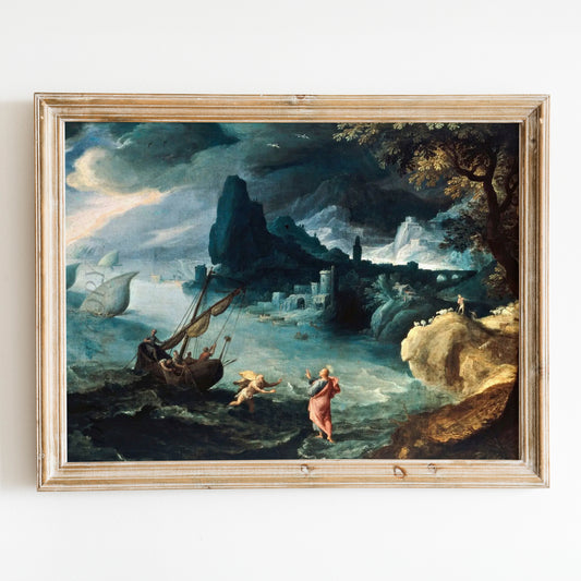 Jesus Walking on the Sea of Galilee (1590s) by Paul Bril