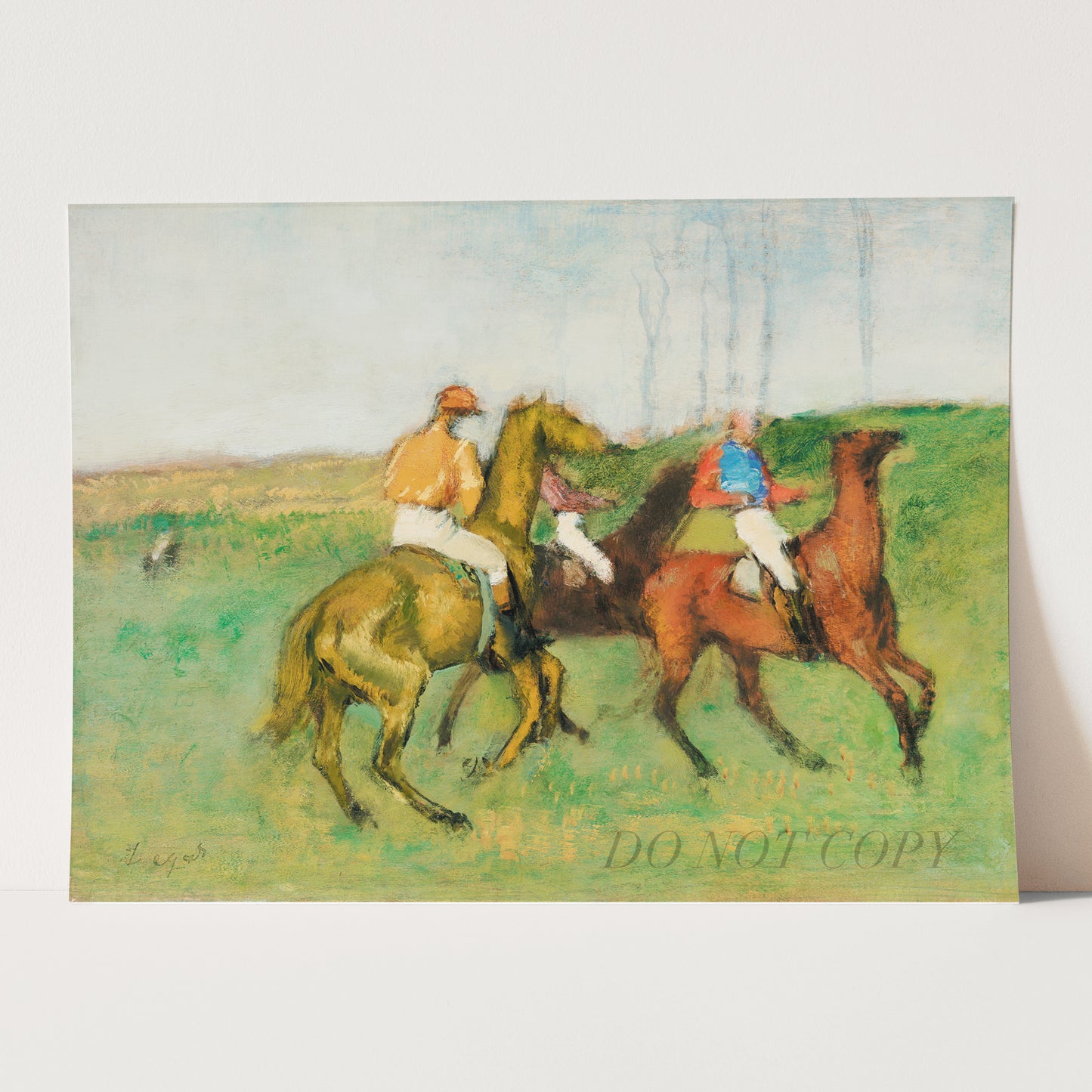 Jockeys and Race Horses (1890–1895) Edgar Degas
