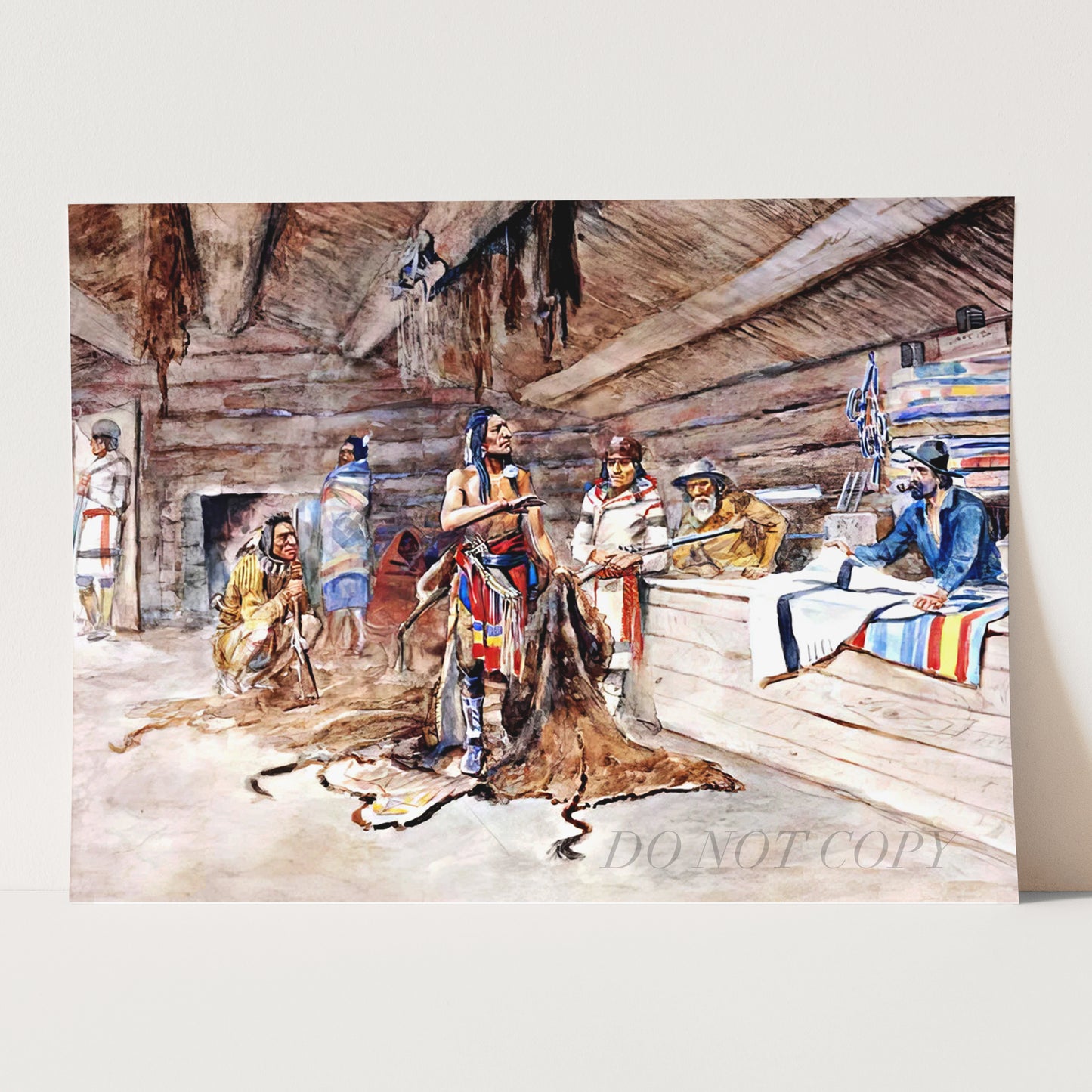 Joe Kipp's Trading Post by Charles Marion Russell