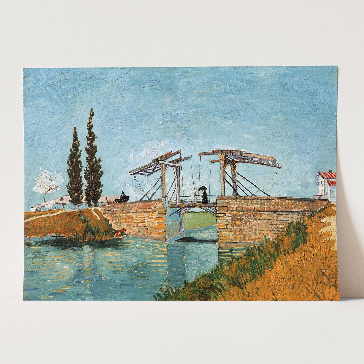 Langlois Bridge at Arles (1888) by Van Gogh