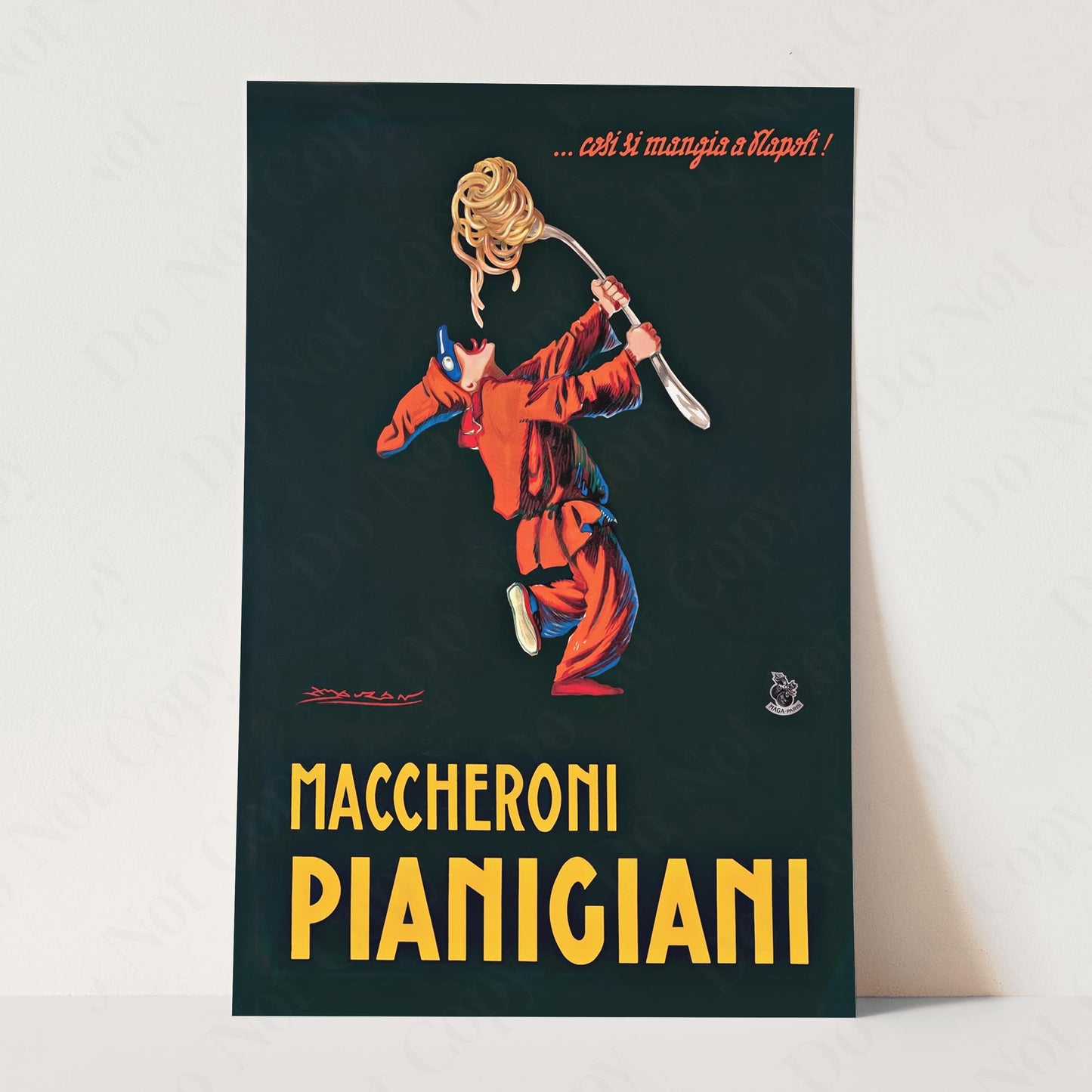 Maccheroni Pianigiani, 1922 Vintage Advertising