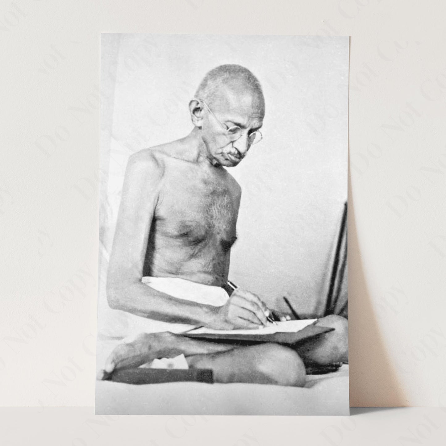 Mahatma Gandhi Writing, 1942