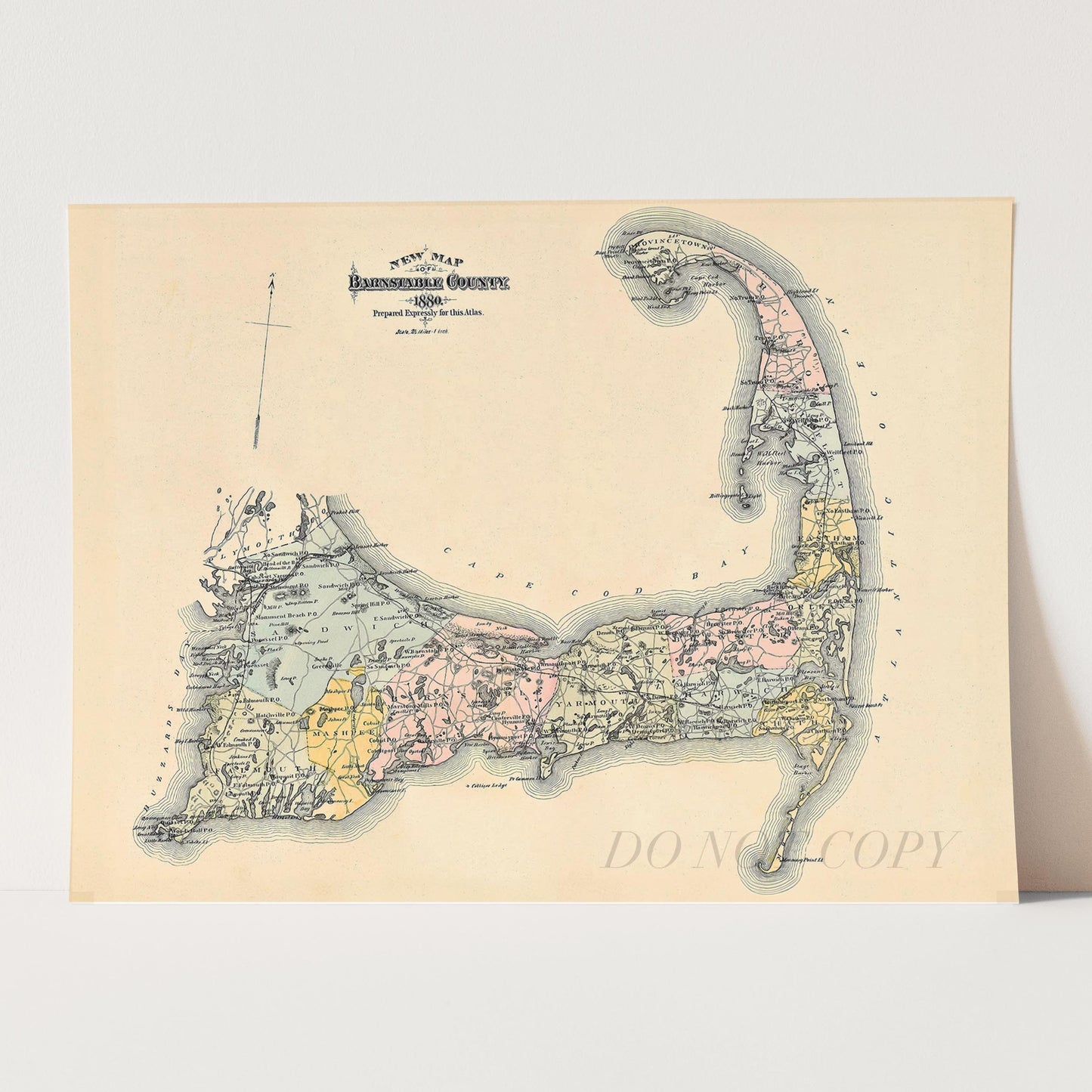 Map of Cape Cod 1880