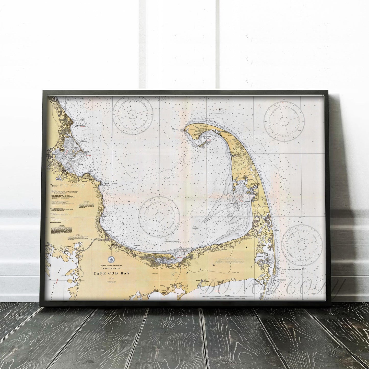 Map of Cape Cod Bay Massachusetts