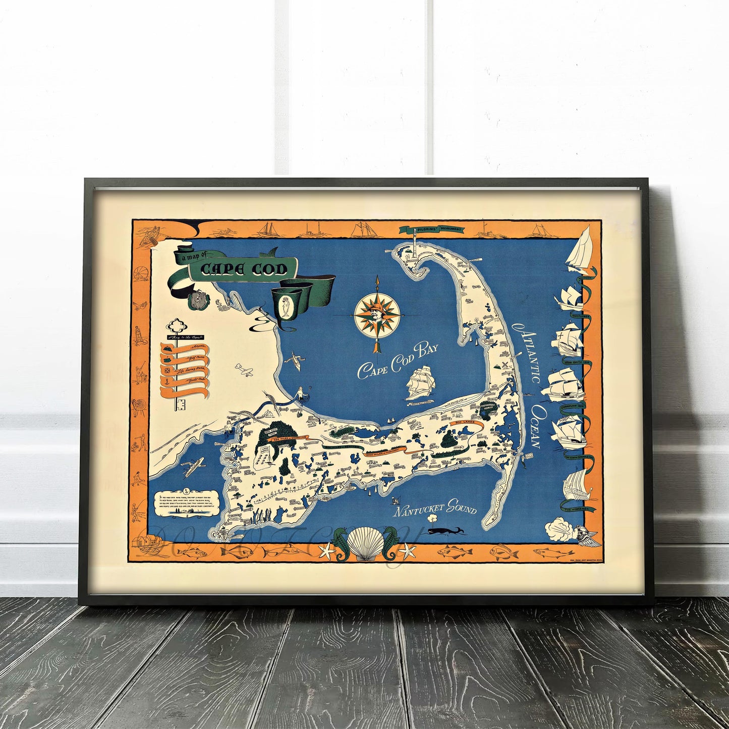 Map of Cape Cod Massachusetts