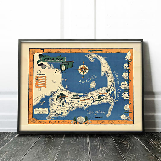 Map of Cape Cod Massachusetts