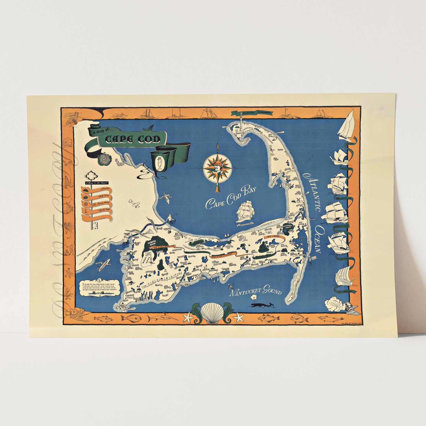 Map of Cape Cod Massachusetts