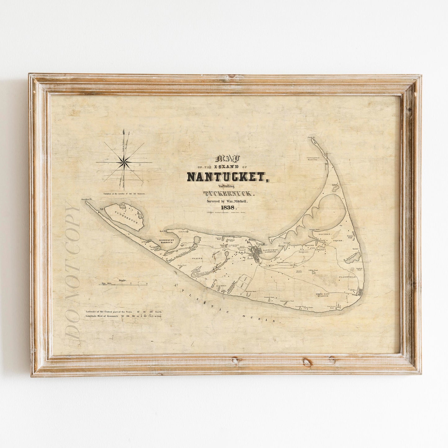 Map of Nantucket 1838