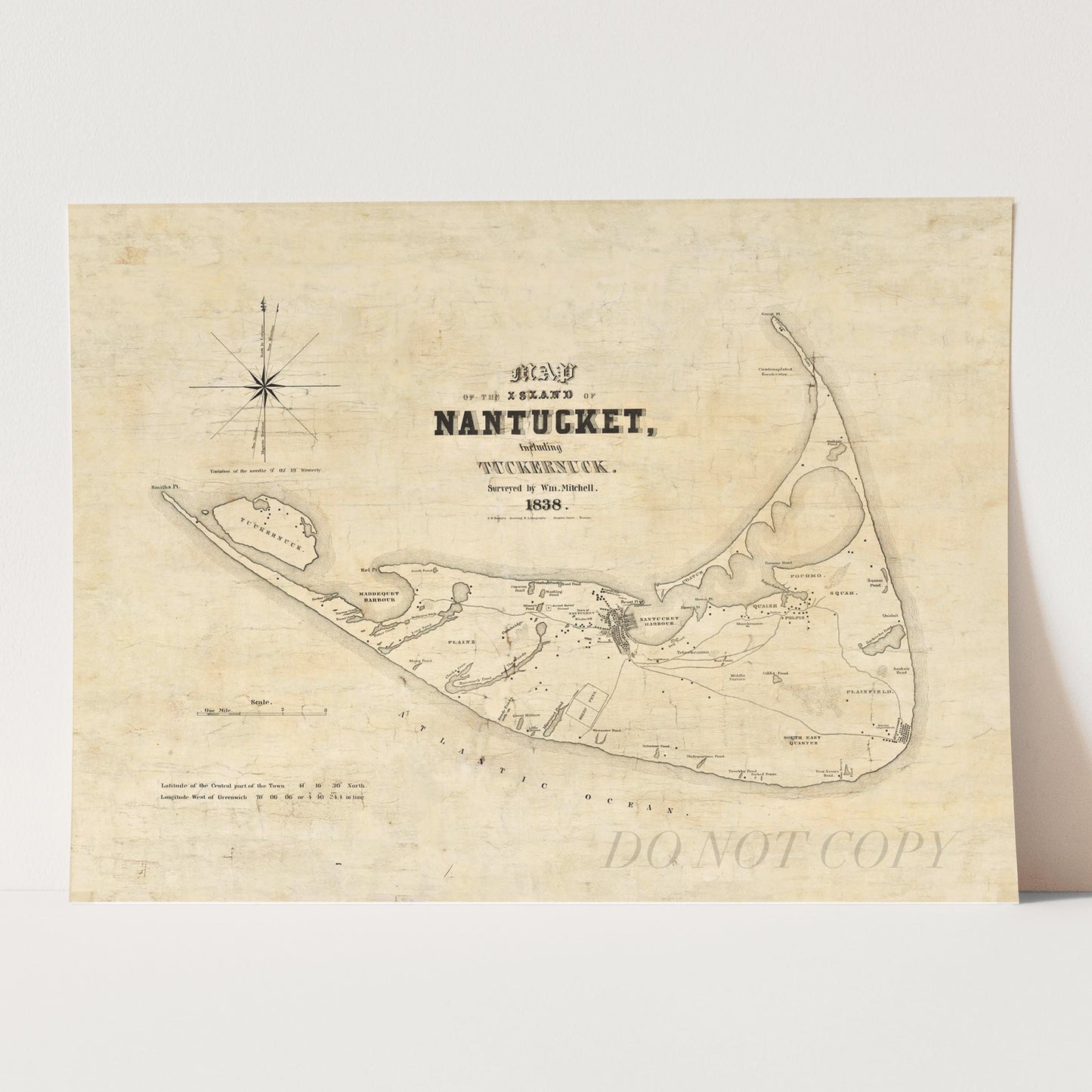 Map of Nantucket 1838