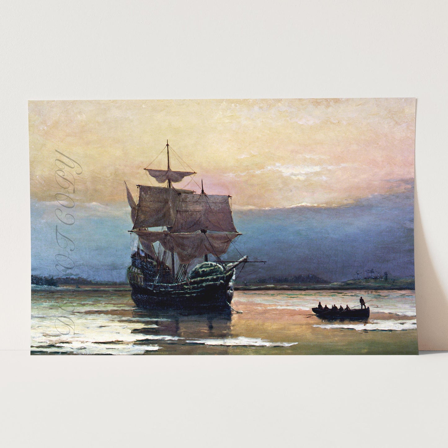 Mayflower in Plymouth Harbor by William Halsall