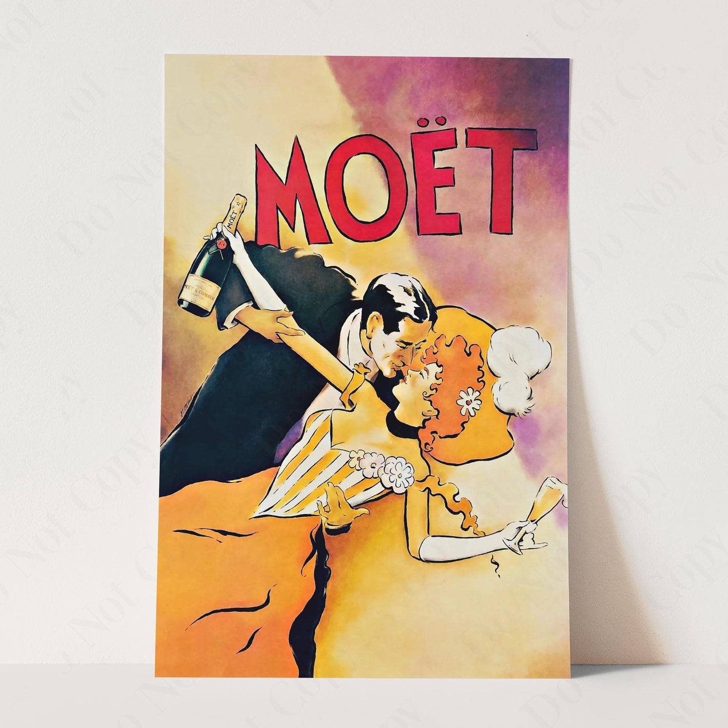 Moët Champagne Vintage Drinking Poster
