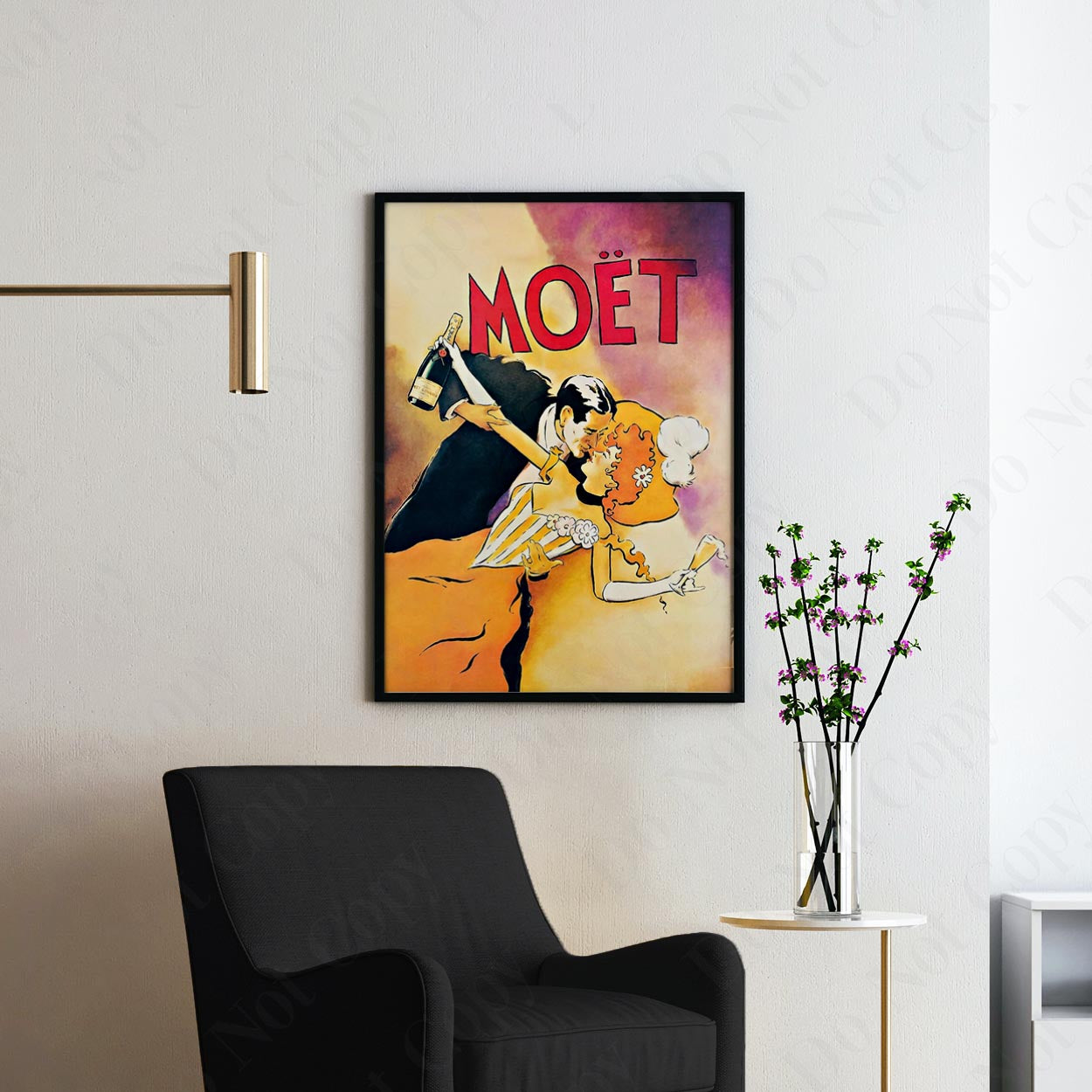 Moët Champagne Vintage Drinking Poster
