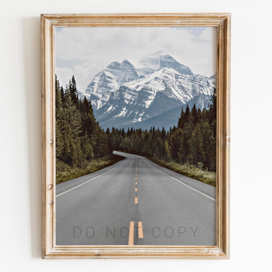 Mountain Road in Alaska