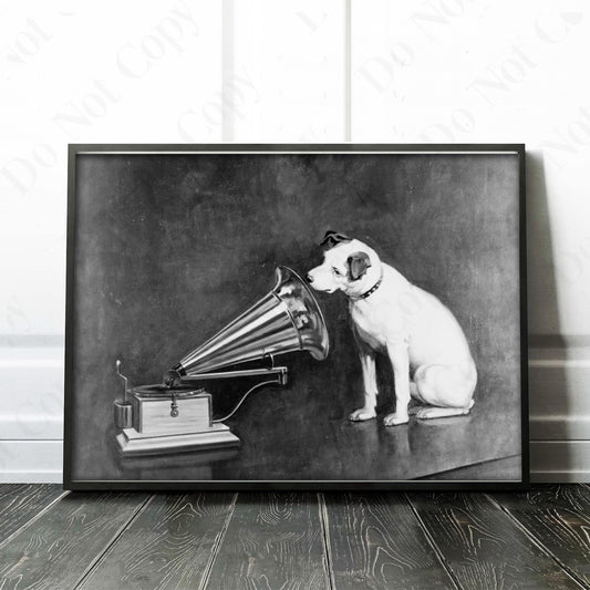 Nipper the Dog Listening to a Phonograph 1898
