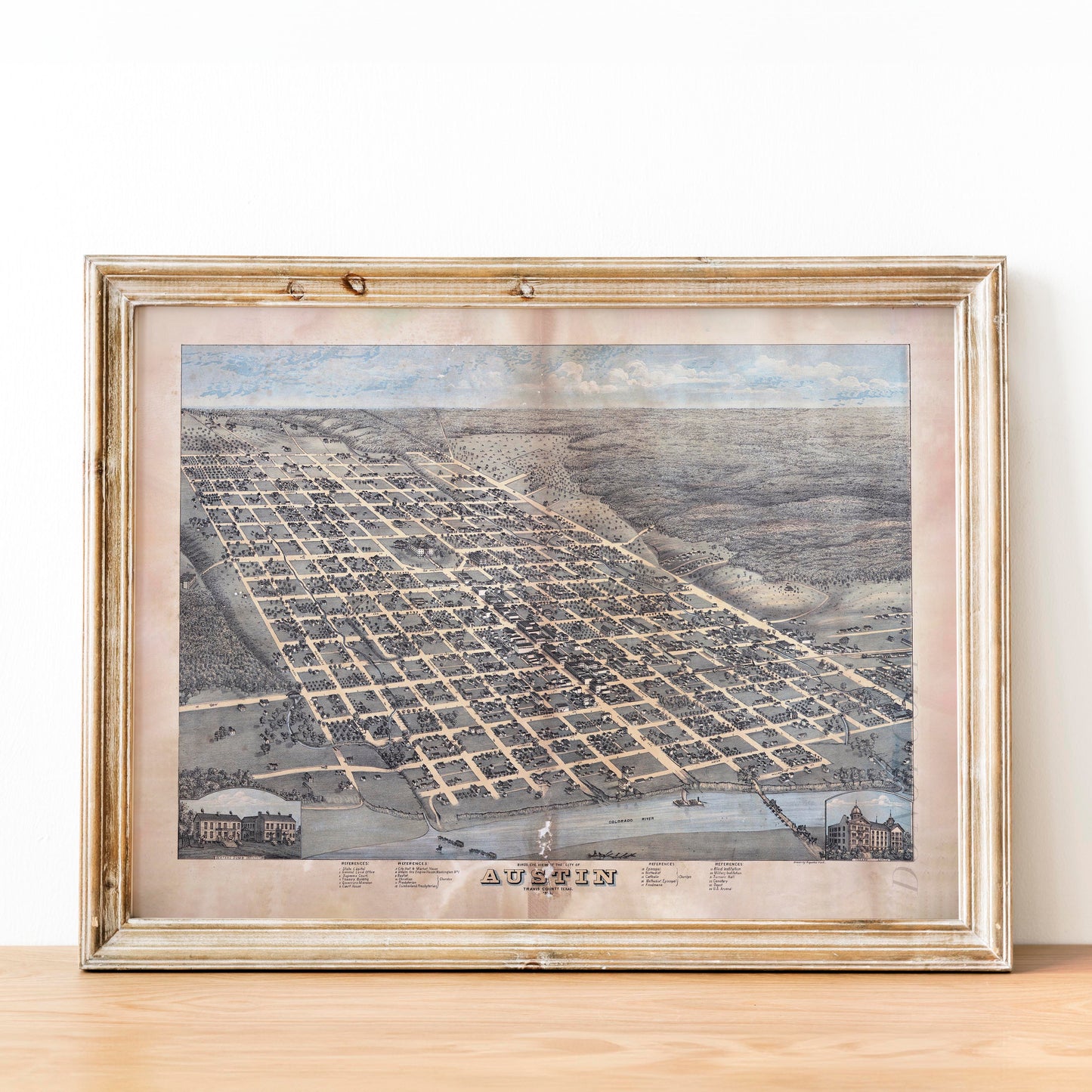 Old Map of Austin