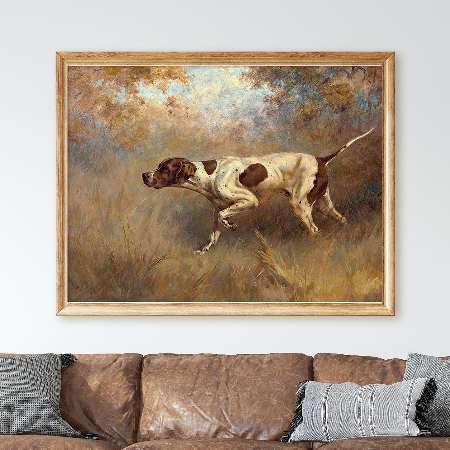 On Point English Pointer Dog