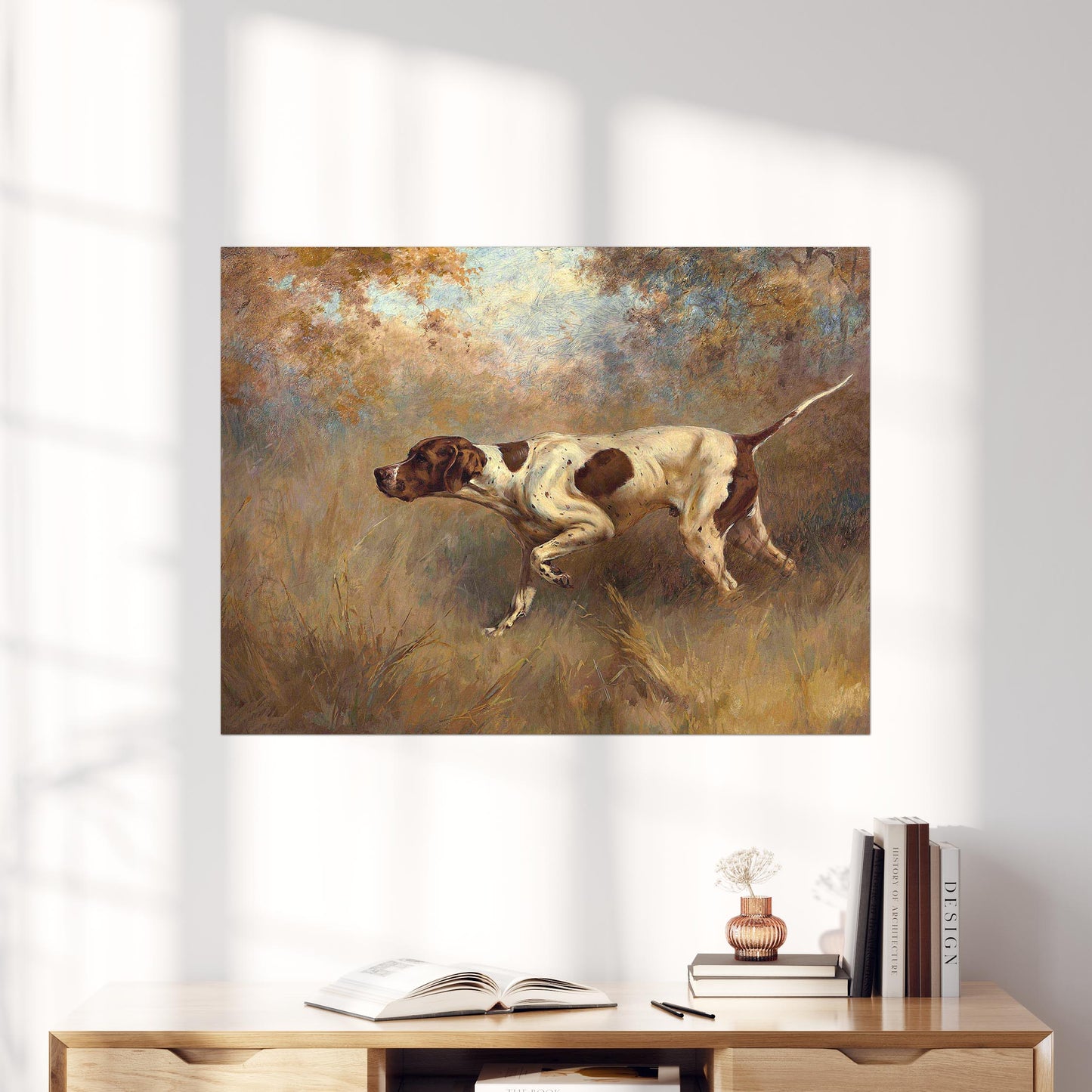 On Point English Pointer Dog
