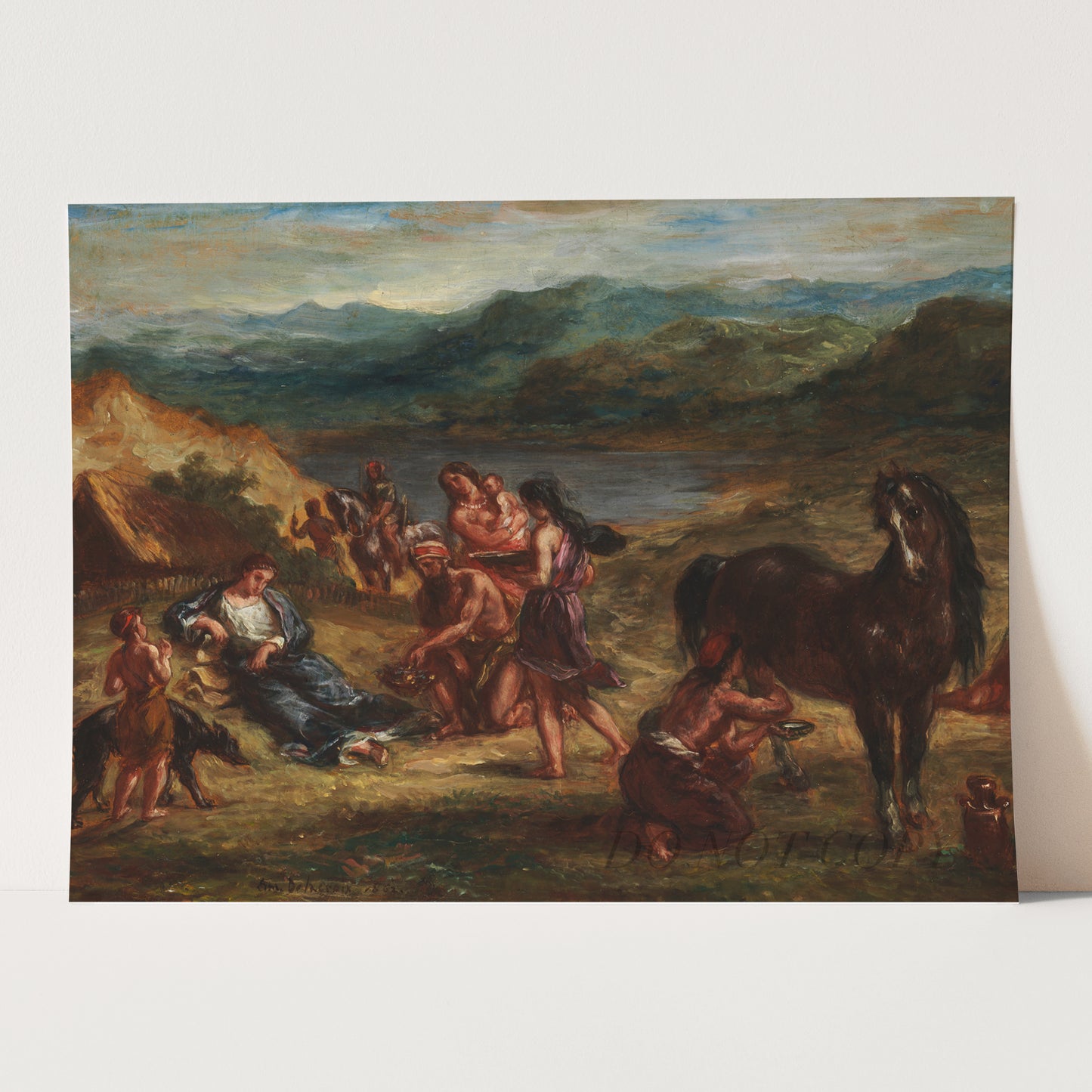 Ovid Among The Scythians (1859-1862) by Eugène Delacroix