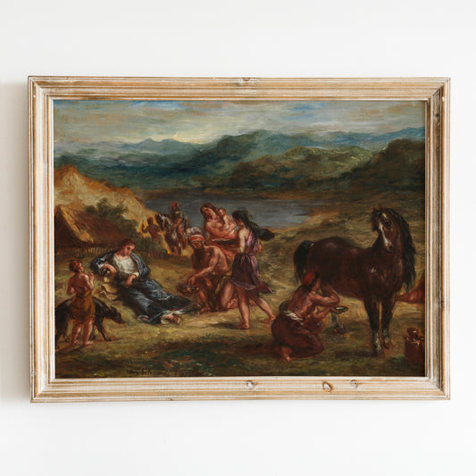 Ovid Among The Scythians (1859-1862) by Eugène Delacroix