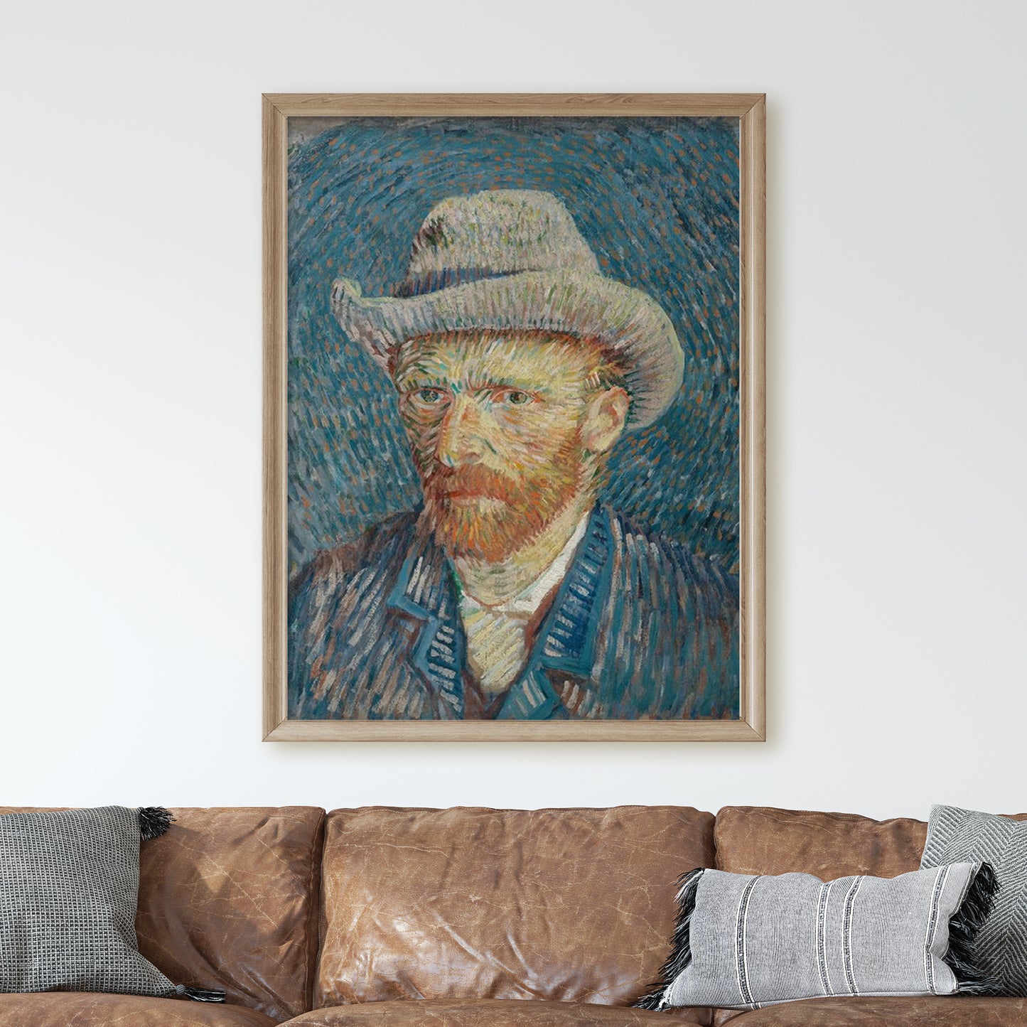 Self-Portrait with Grey Felt Hat (1887) by Van Gogh
