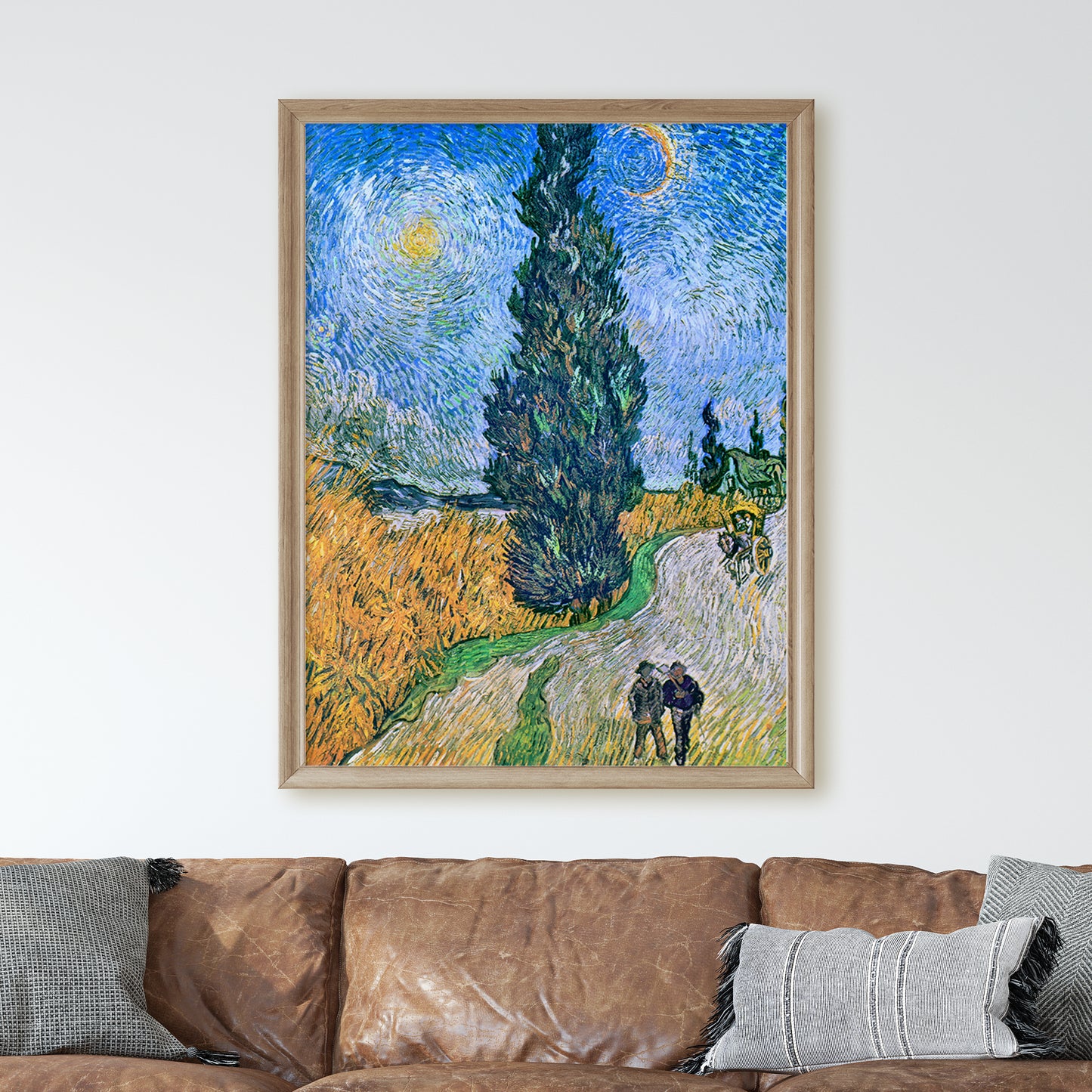 Road with Cypress and Star (1890) by Van Gogh