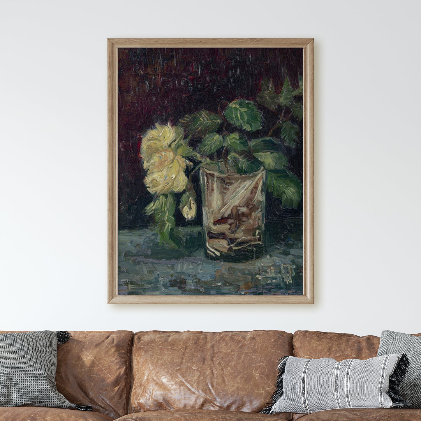 Glass with Yellow Roses (1886) by Van Gogh