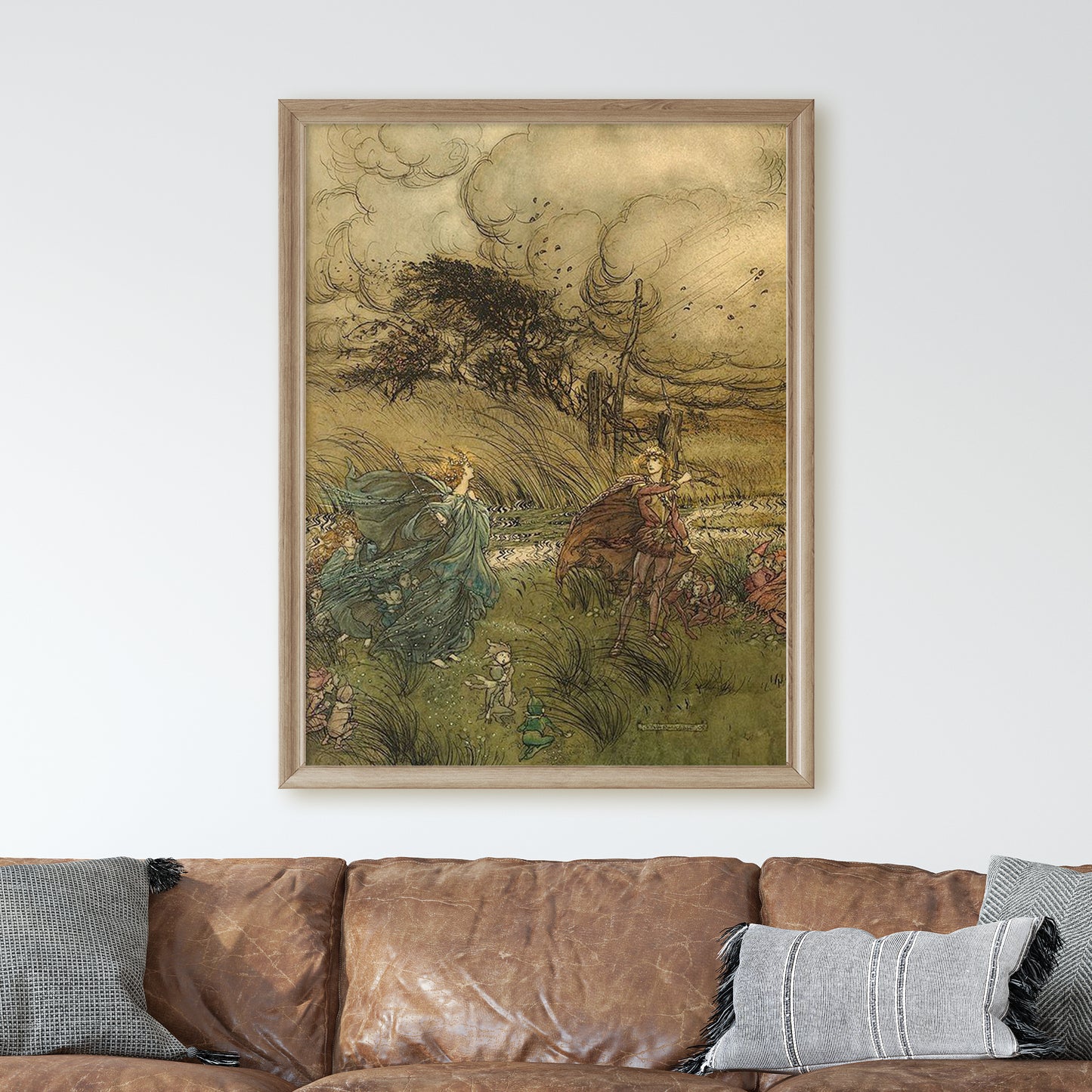 A Midsummer Night's Dream Scene (1908) by Arthur Rackham