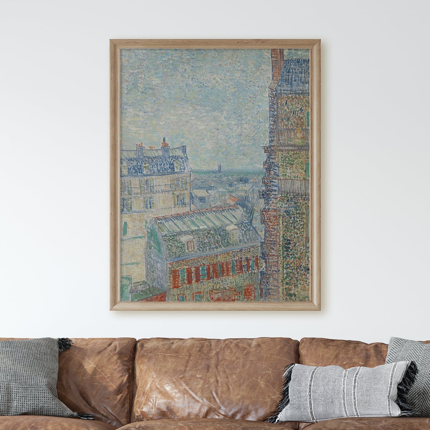 View from Theo's Apartment (1887) by Van Gogh