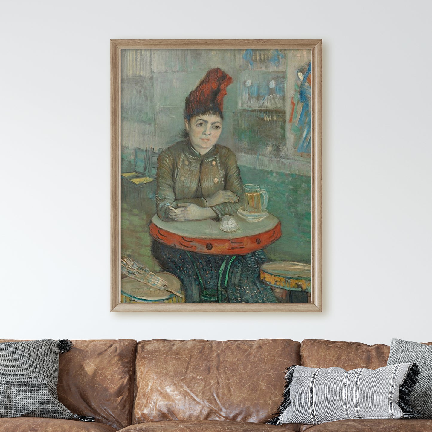 In the Café- Agostina Segatori in Le Tambourin (1887) by Van Gogh