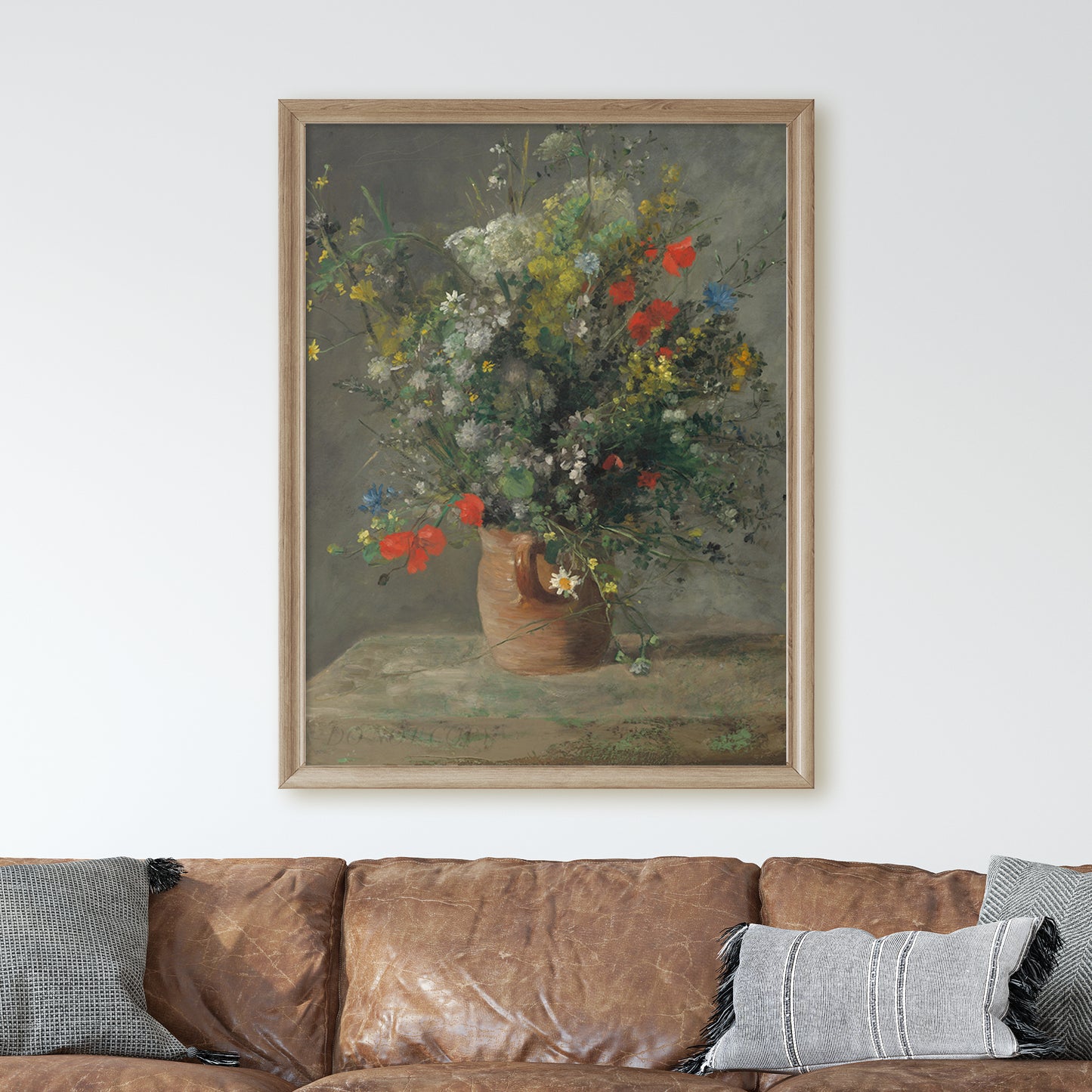 Flowers in a Vase (1866) by Renoir