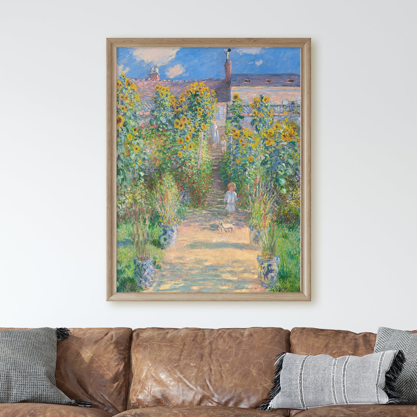 The Artist's Garden At Vetheuil by Claude Monet