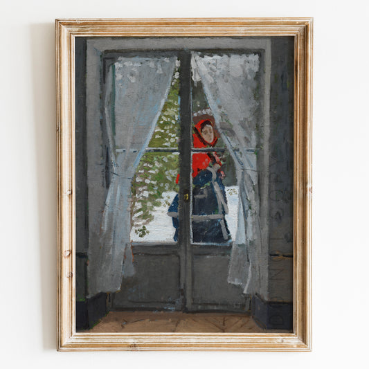 The Red Kerchief (1868–1873) by Claude Monet