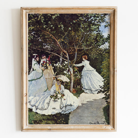 Women in the Garden (1866) by Claude Monet